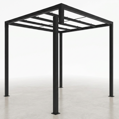 8 Ft. X 8 Ft. Matte Black Aluminum Pergola