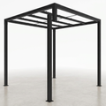 8 Ft. X 8 Ft. Matte Black Aluminum Pergola